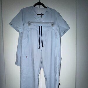 FIGS MEN SCRUBS TOP AND BOTTOM SET SIZE M BLUE